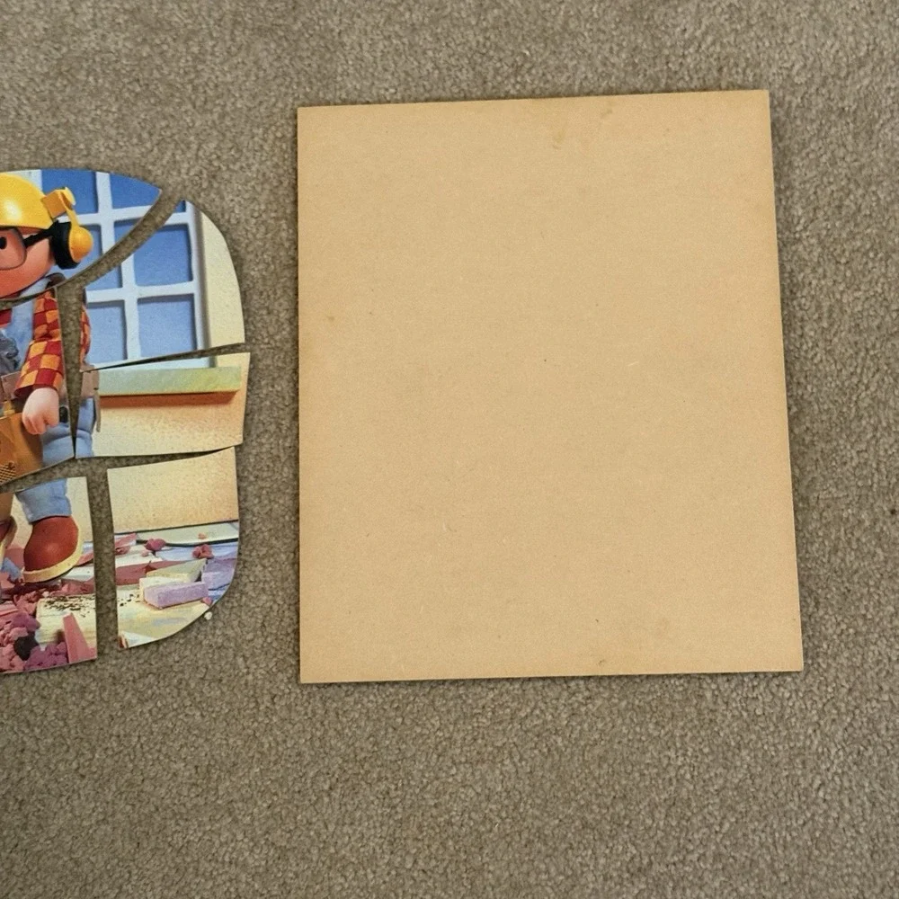 VTG Bob the Builder Playskool Wooden Play Puzzle Lot Of 2 Bob And Wendy 2001